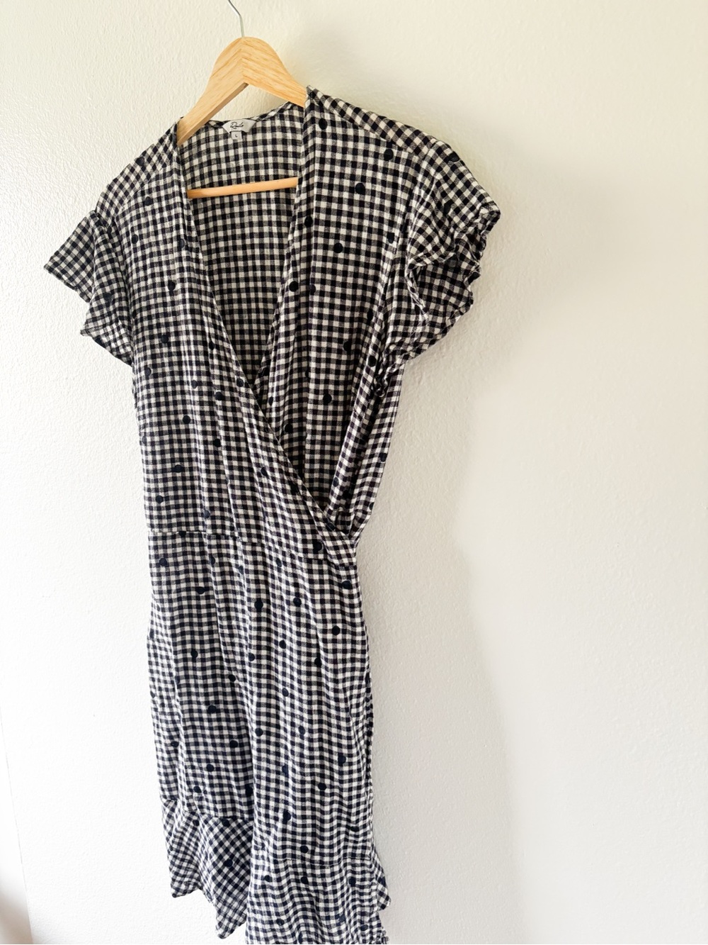 Rails Gingham Wrap Dress - Picture 3 of 8